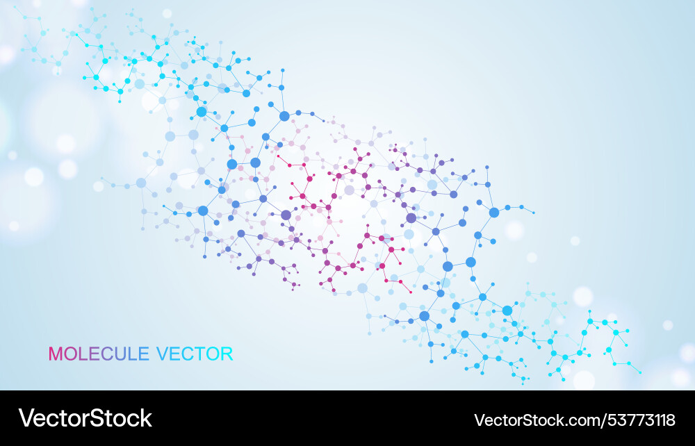 Modern abstract molecules structure for science Modern abstract molecules structure for science vector image