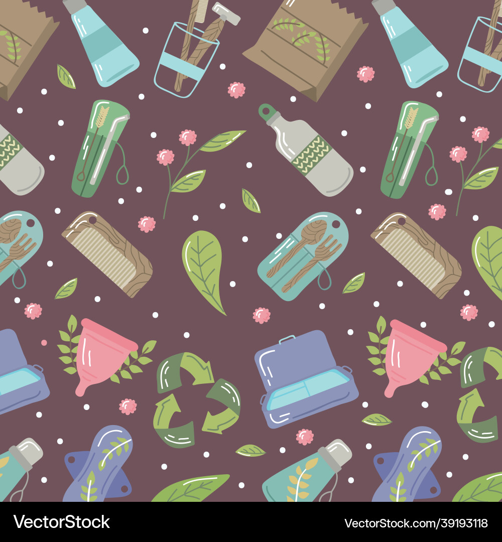 Pattern of reusable elements Vector Image
