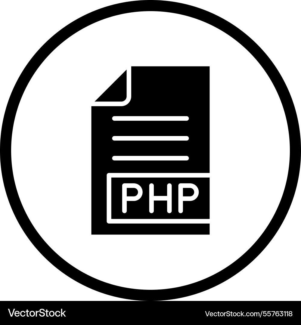 Php icon design vector image