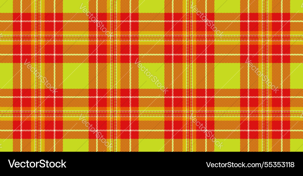 Vibrant Limettengrün orange und rote Plaidmuster Vibrant Limettengrün orange und rote Plaidmuster vektorbild