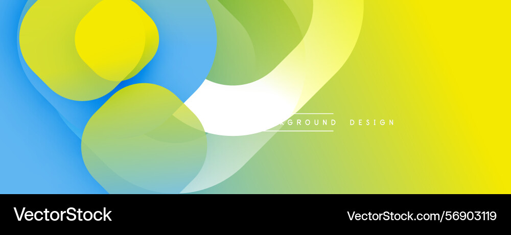 Abstract colorful background overlapping shapes Vector Image
