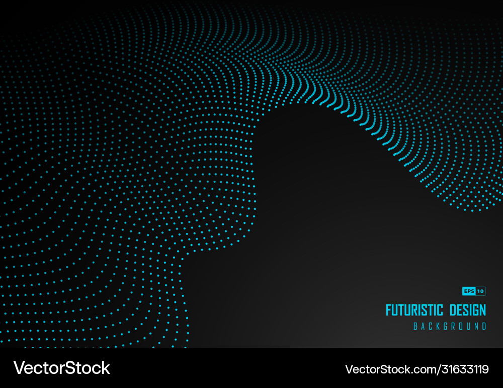 Abstract dot particle blue design element Abstract dot particle blue design element vector image