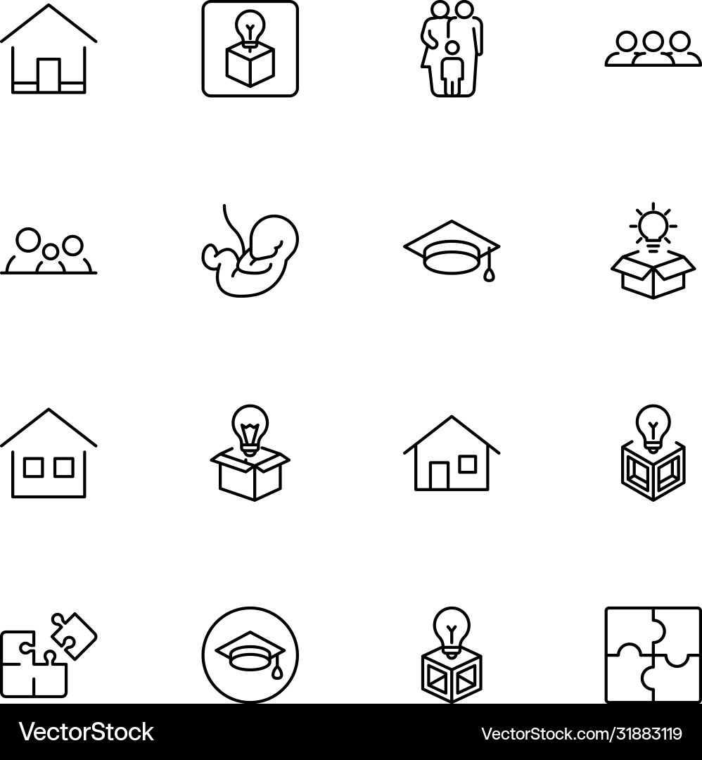 Core values icon set Core values icon set vector image