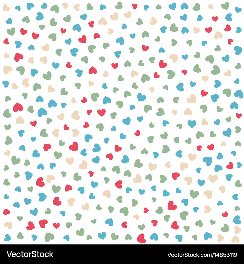 Heart Pattern Background Vector Image