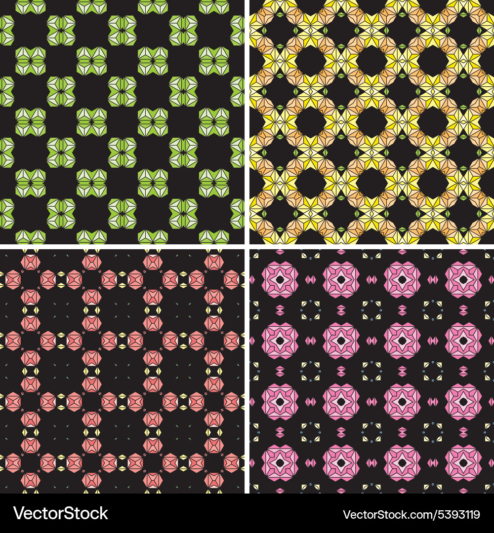 Kaleidoscope pattern vector image