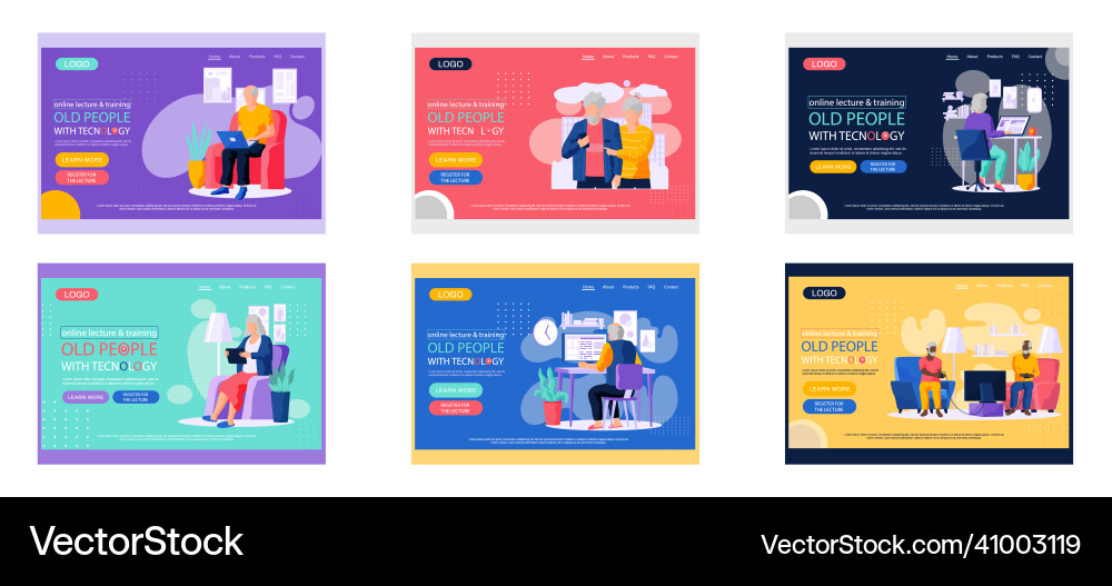 Old people try to use phone game console Old people try to use phone game console vector image