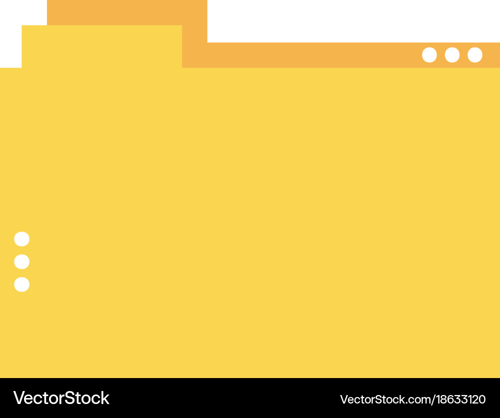 File folder to save documents information Vector Image