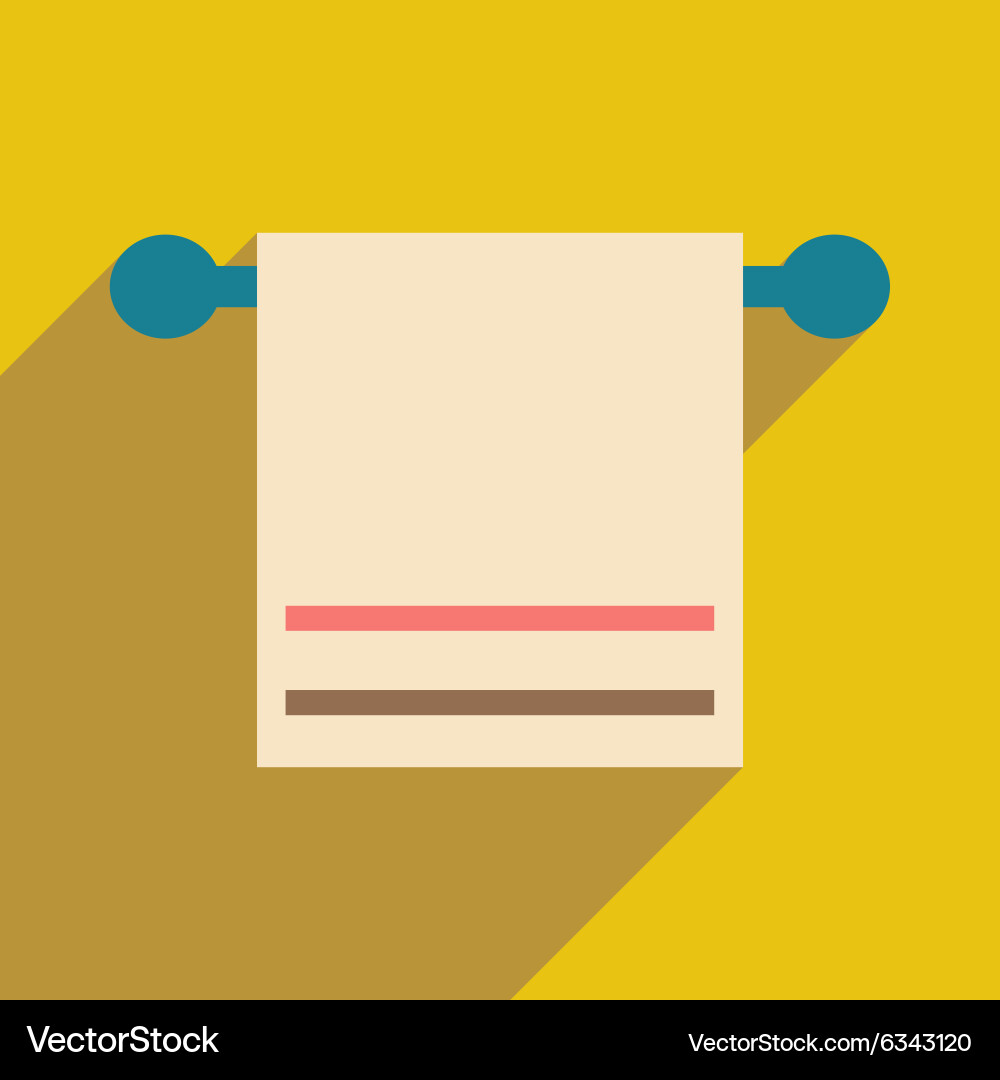 Flat with shadow icon and mobile application vector image