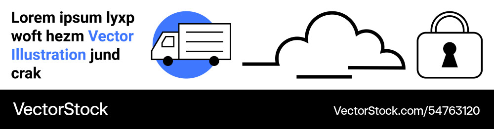 Logistics and security with cloud computing Logistics and security with cloud computing Vector Image