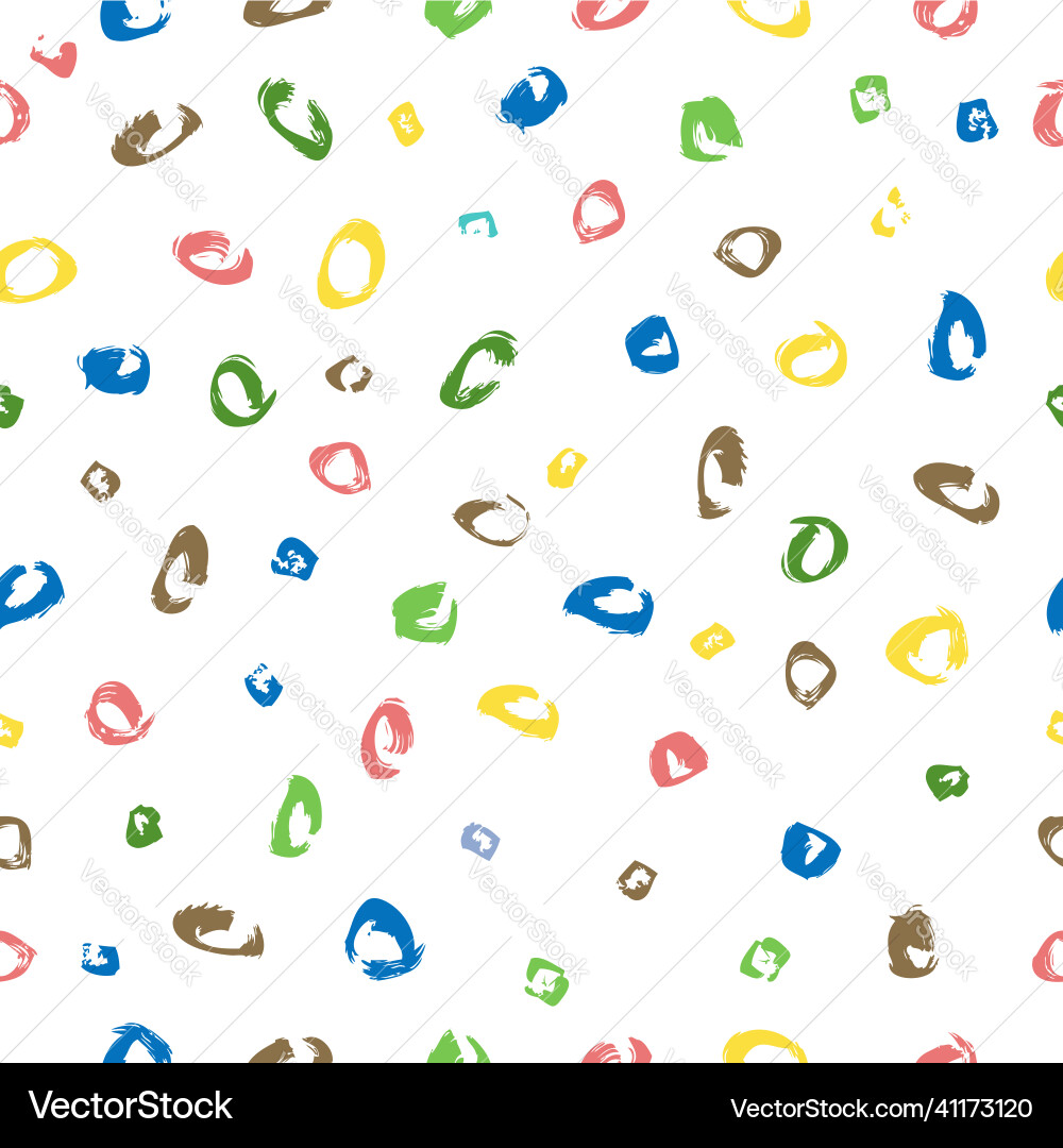 Pale Circle Scribble Pattern vector image