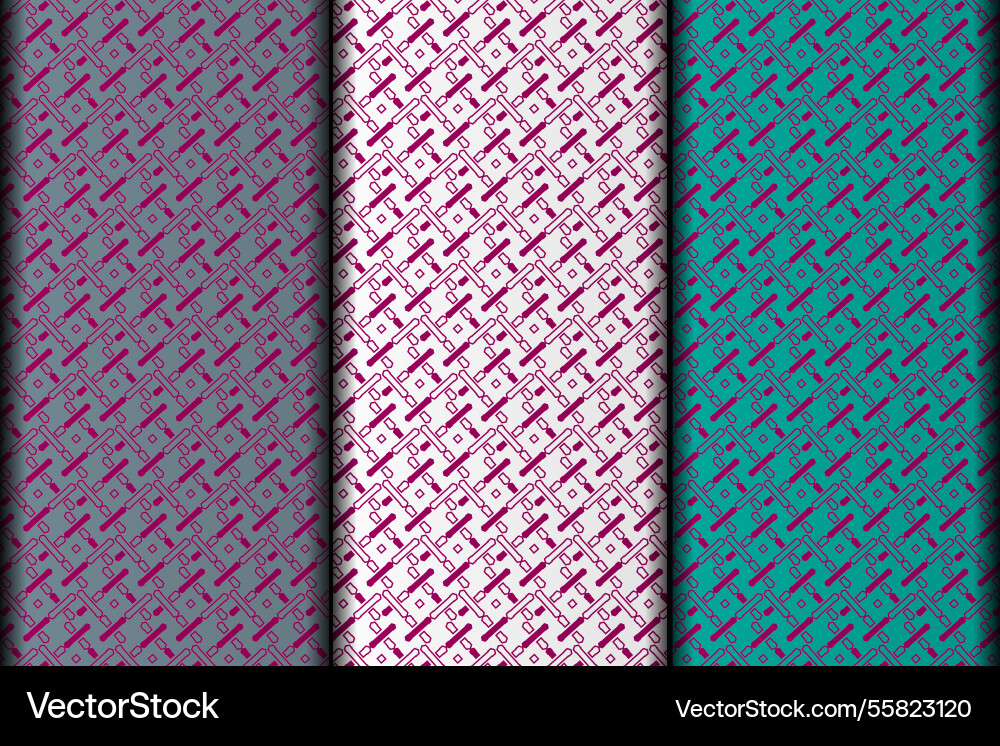 Purple eps seamless pattern design element vector image