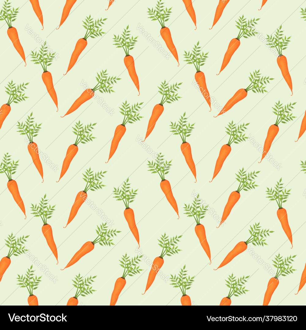 Seamless pattern with carrot Vector Image