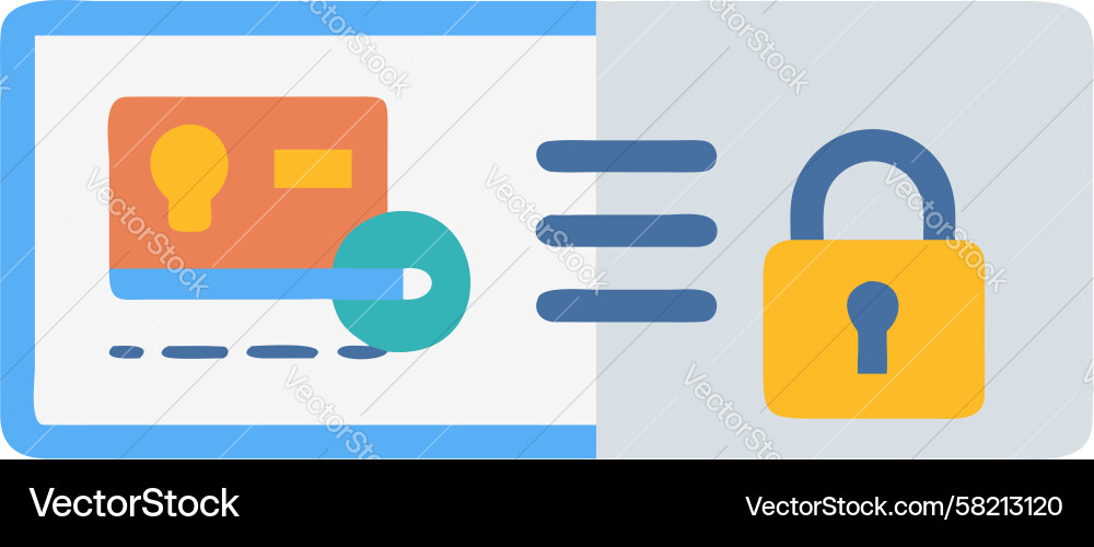 Secure Document Lock Icon Vector Image
