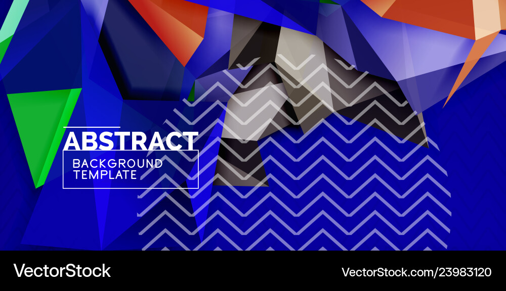 Triangular low poly background design Triangular low poly background design Vector Image