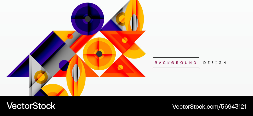 Abstract geometric shapes overlap creating Abstract geometric shapes overlap creating vector image