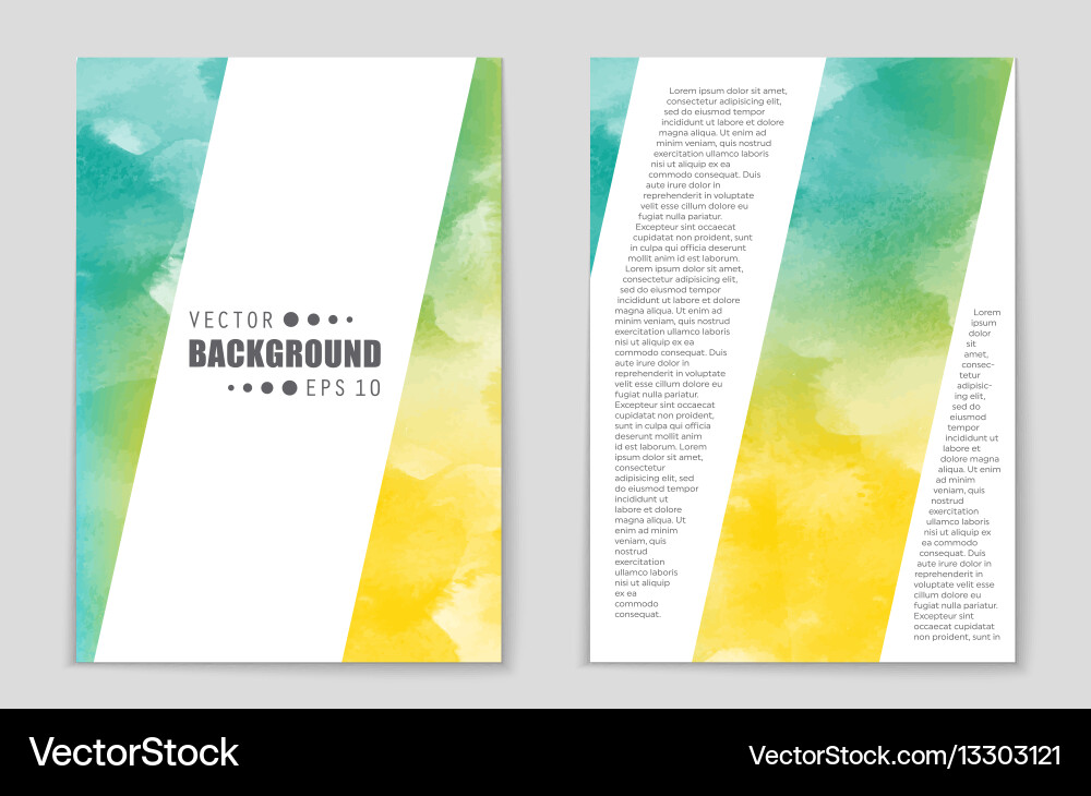 Abstract layout background set for art Vector Image