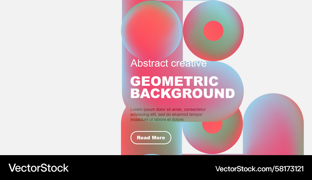 Abstract Overlapping Circles & Text Vector Image