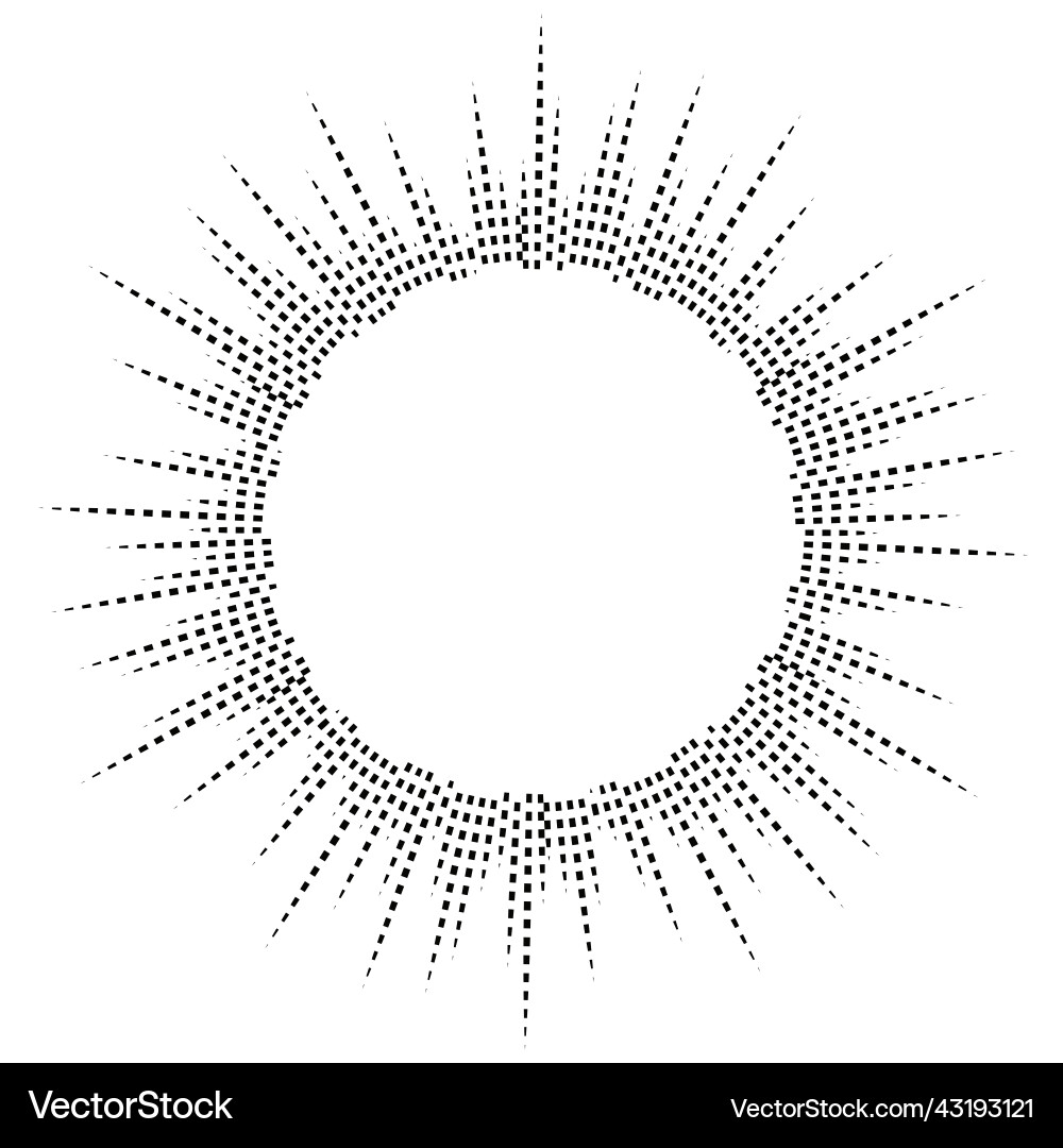 Bursting rays sunburst frame abstract equalizer Bursting rays sunburst frame abstract equalizer Vector Image