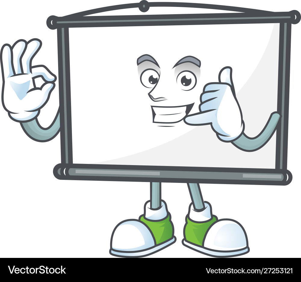 Call me empty project screen on white background vector image