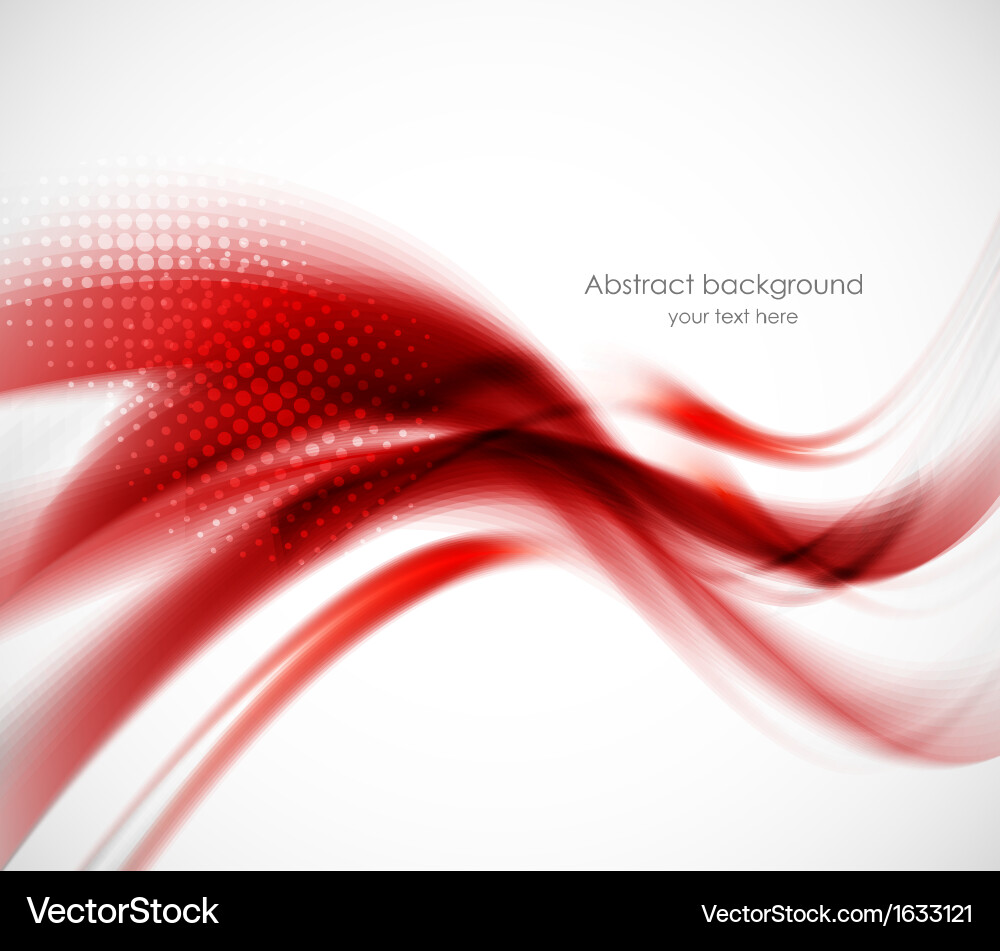 Dynamic Red Wave Background vector image