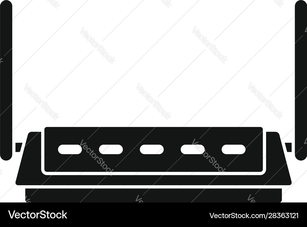 Firewall router icon simple style vector image