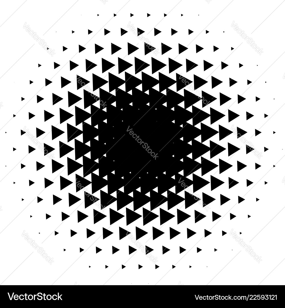 Halfton-Element mit Quadrat oder Dreieck statt vektorbild