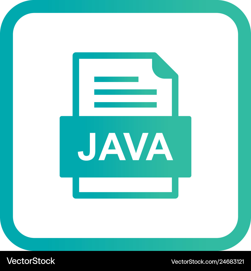 Java Datei Dokument Symbol vektorbild
