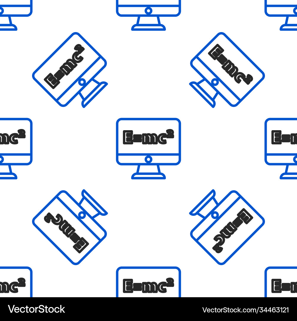 Line math system equation solution on computer Line math system equation solution on computer vector image