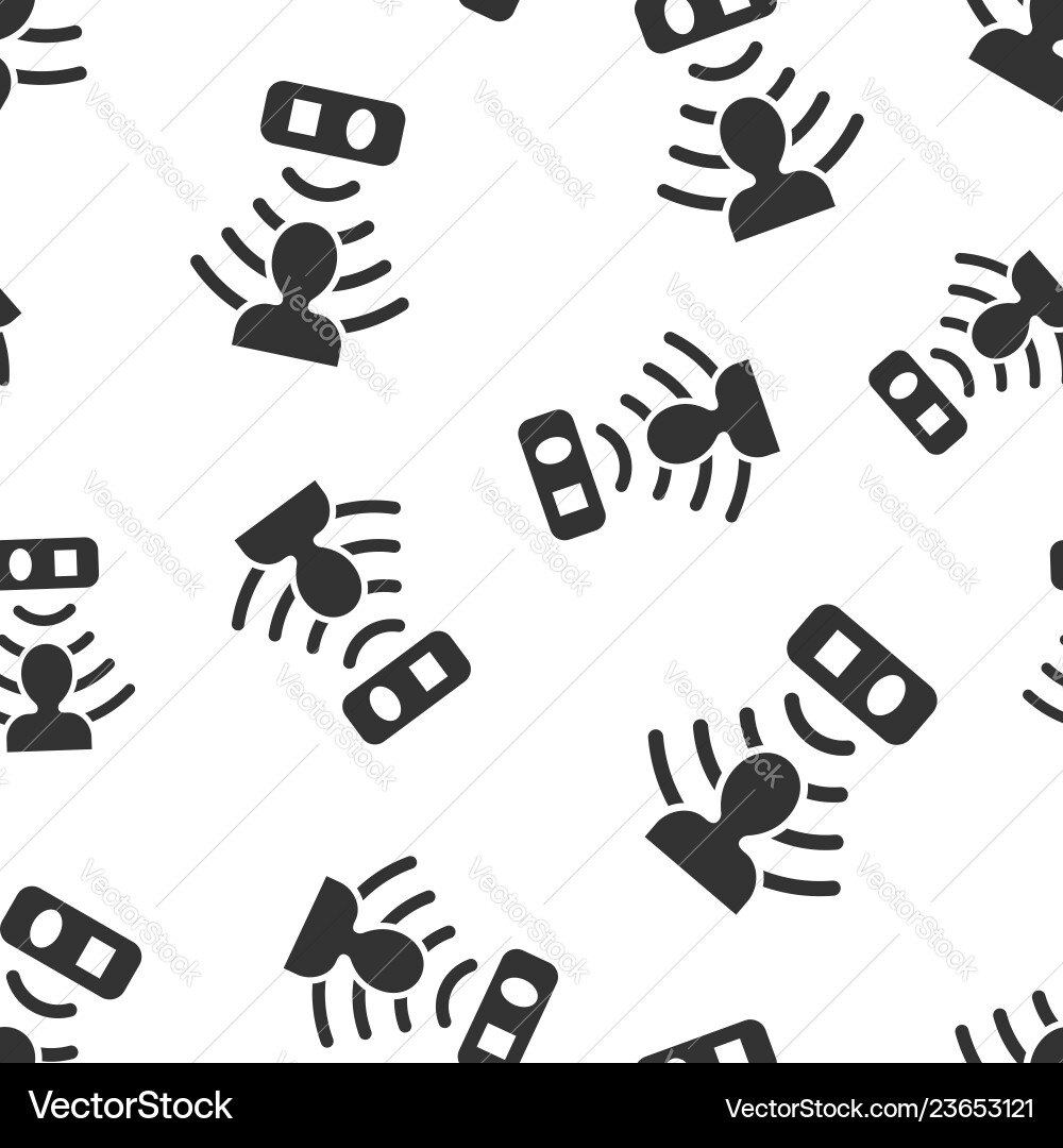 Motion sensor icon seamless pattern background Motion sensor icon seamless pattern background vector image