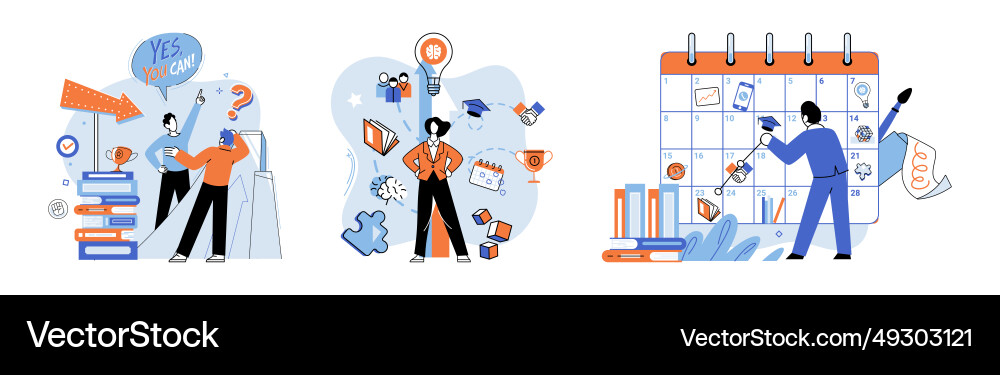 Personal growth developing skill set is crucial Personal growth developing skill set is crucial vector image