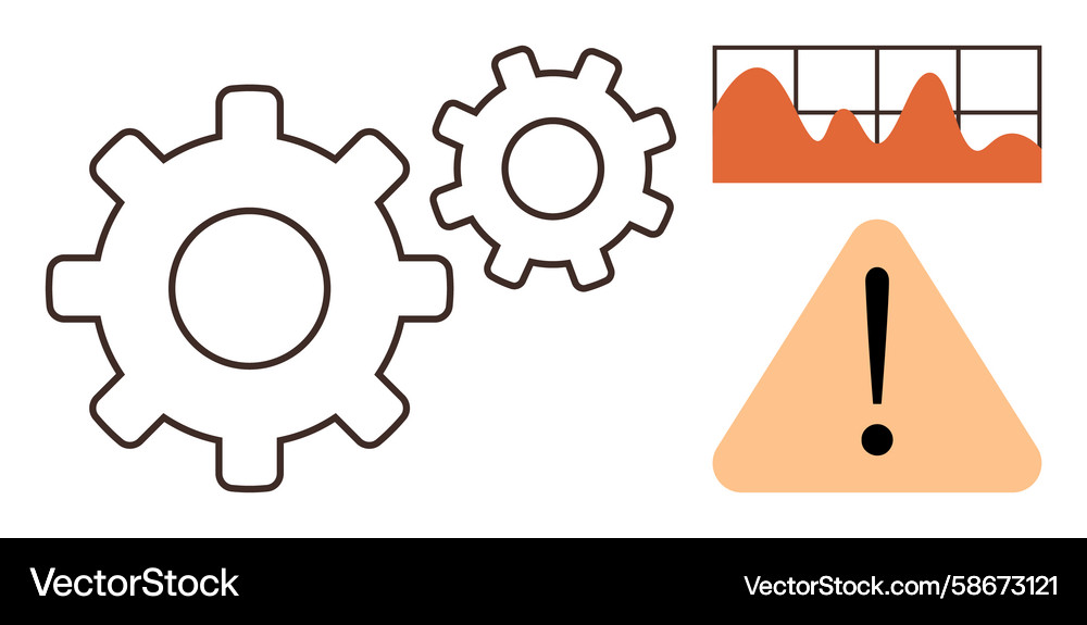 System Error & Troubleshooting Concept Vector Image