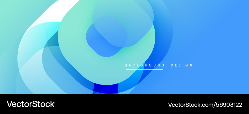 Abstract blue design features overlapping circles Abstract blue design features overlapping circles vector image