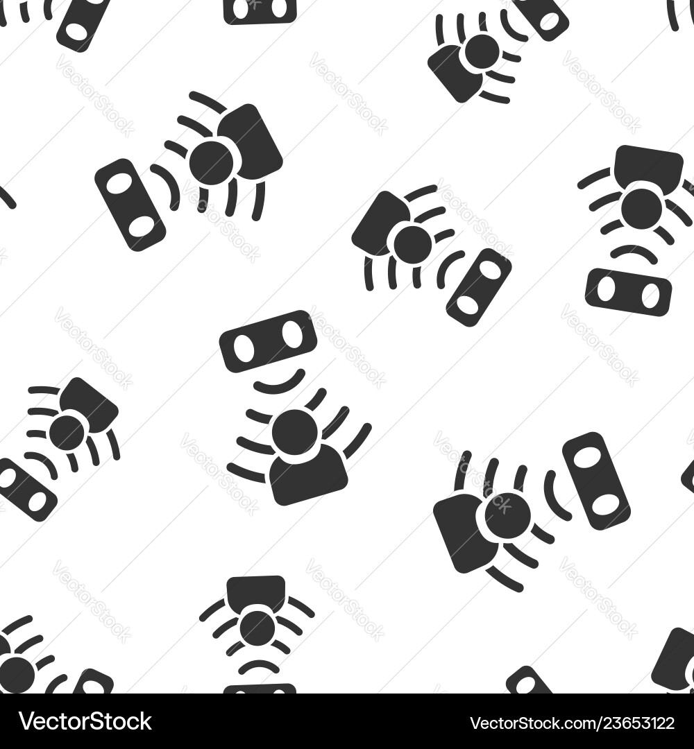 Motion sensor icon seamless pattern background Motion sensor icon seamless pattern background vector image