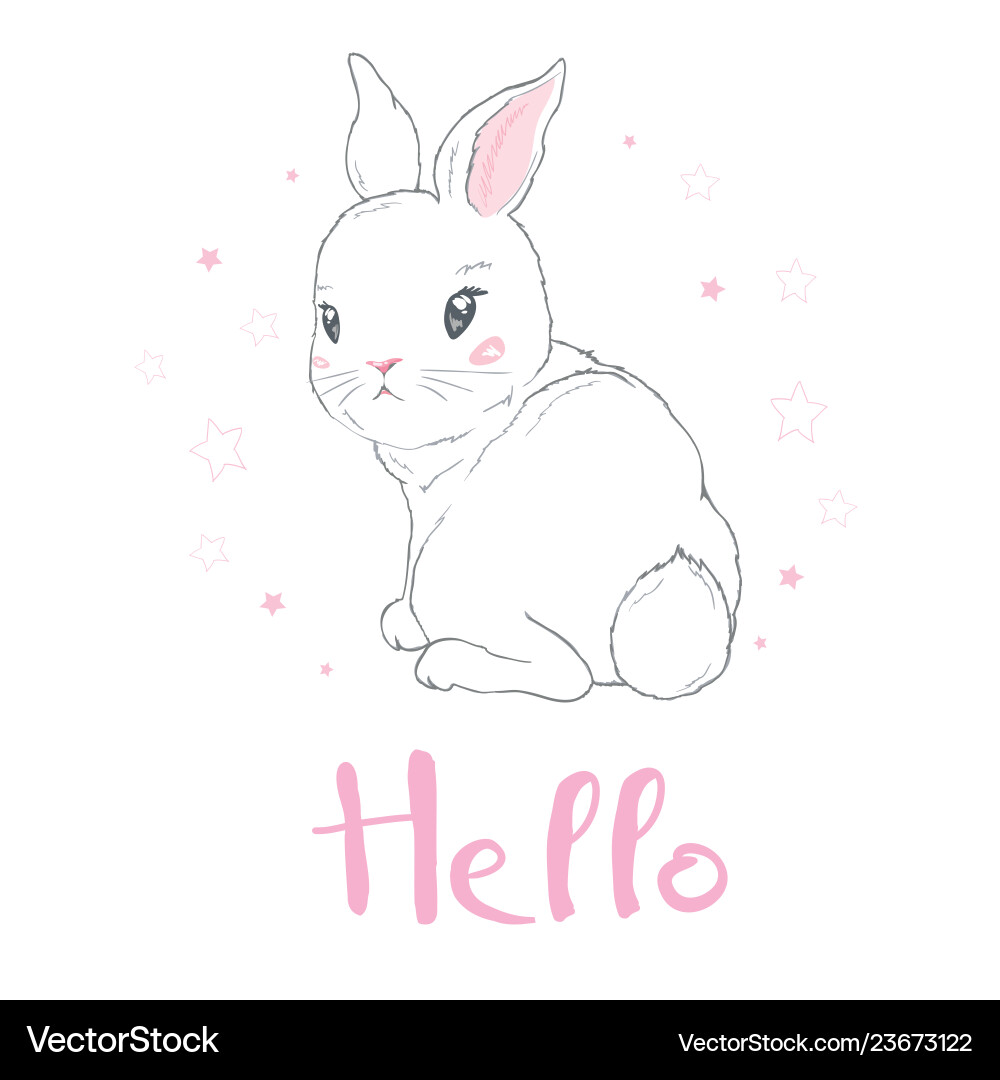 Süße Hase Mädchen mit Krone Traum große Prinzessin Süße Hase Mädchen mit Krone Traum große Prinzessin vektorbild