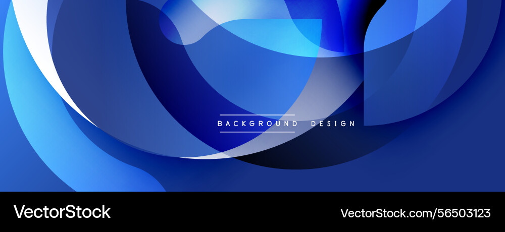 Abstract blue design overlapping shapes create Abstract blue design overlapping shapes create Vector Image