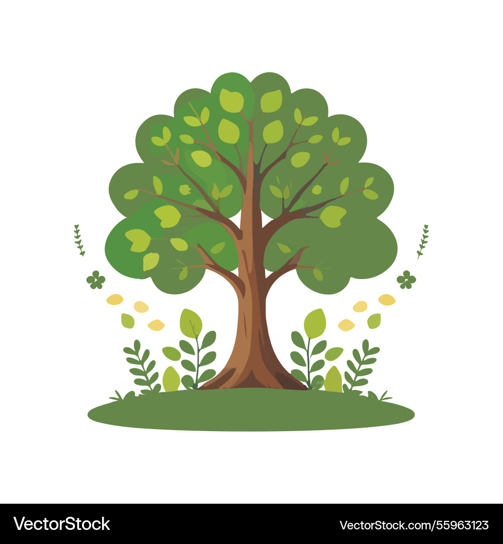Ai-generated a large tree Vector Image