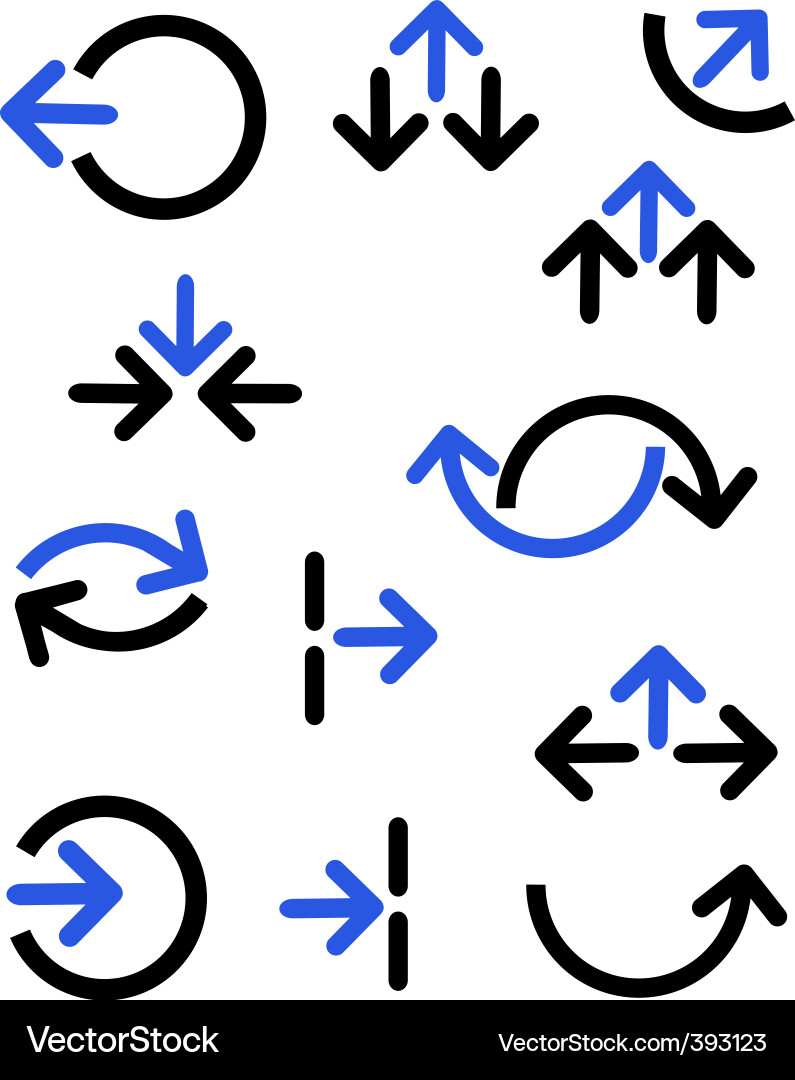 Arrow Motif Collection vector image
