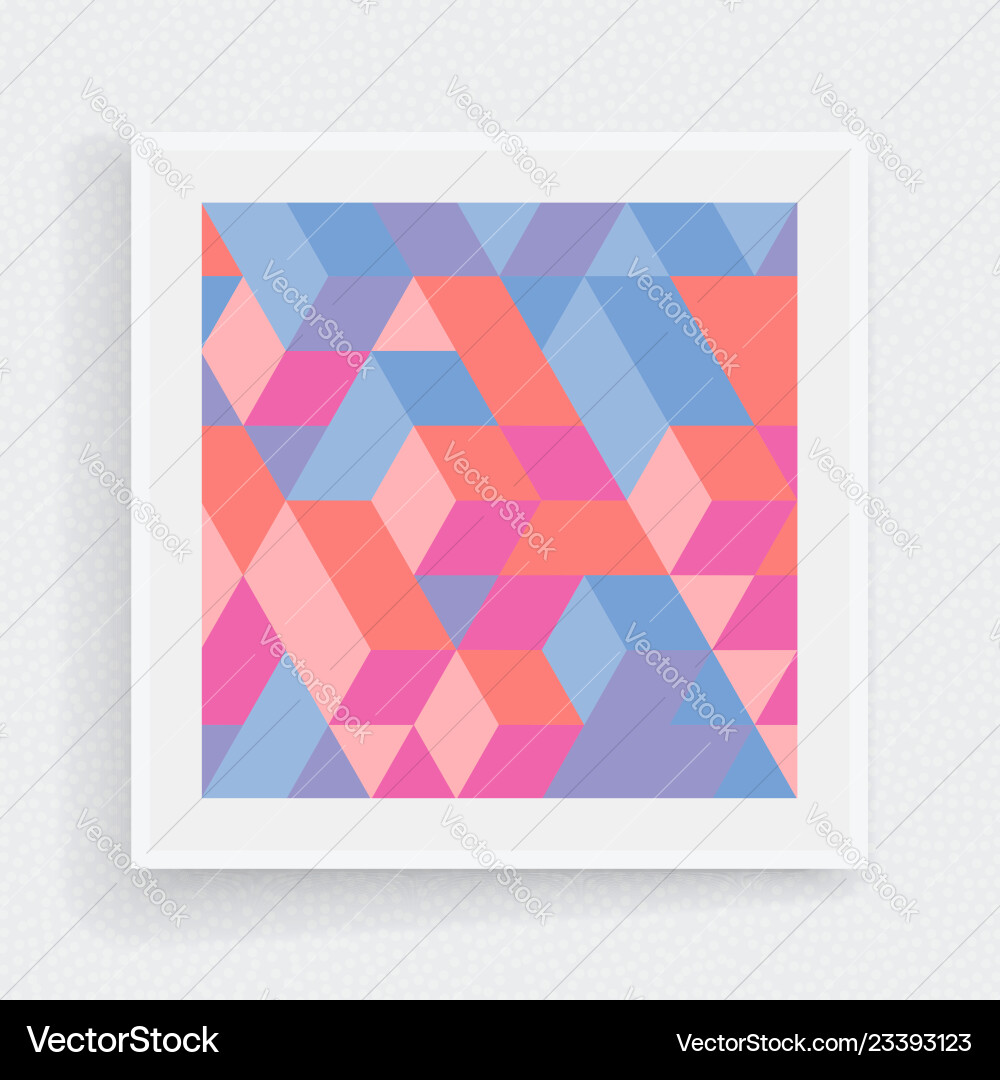 Cover design template 3d blocks structure Cover design template 3d blocks structure vector image