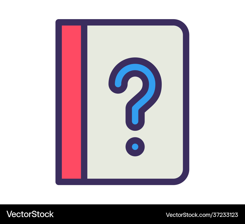 Handbuch Anleitung Einzel isolierte Ikone Handbuch Anleitung Einzel isolierte Ikone vektorbild