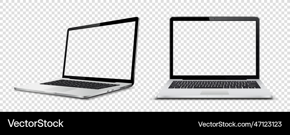 Laptop computer with transparent screen Laptop computer with transparent screen vector image