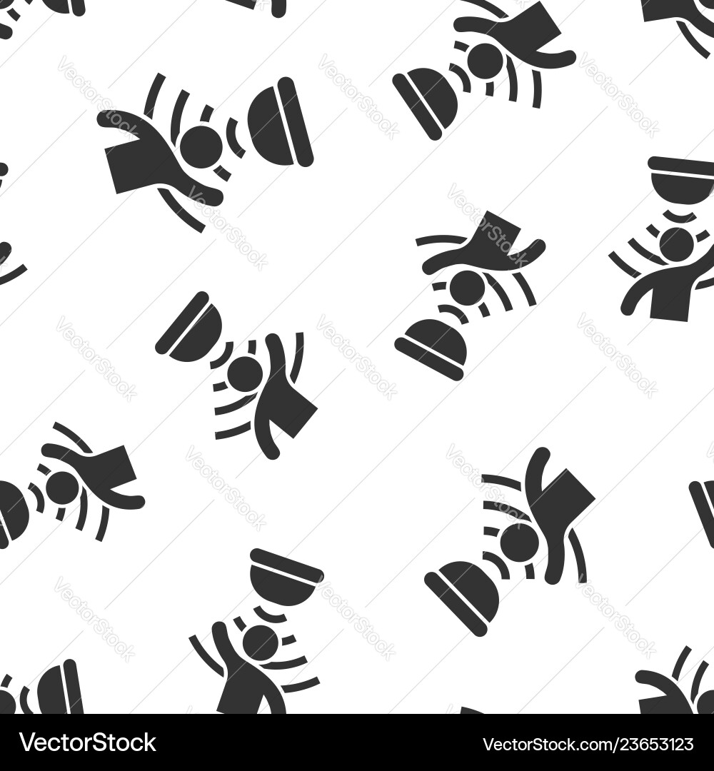 Motion sensor icon seamless pattern background Motion sensor icon seamless pattern background vector image