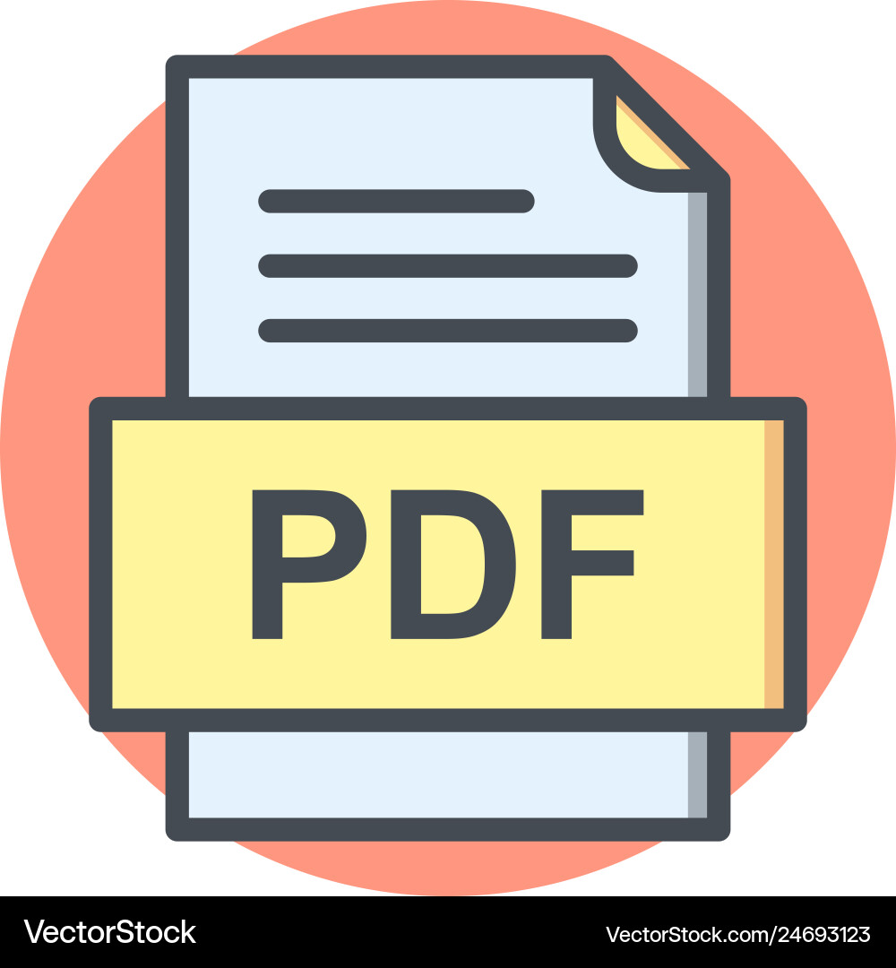 Pdf file document icon Vector Image