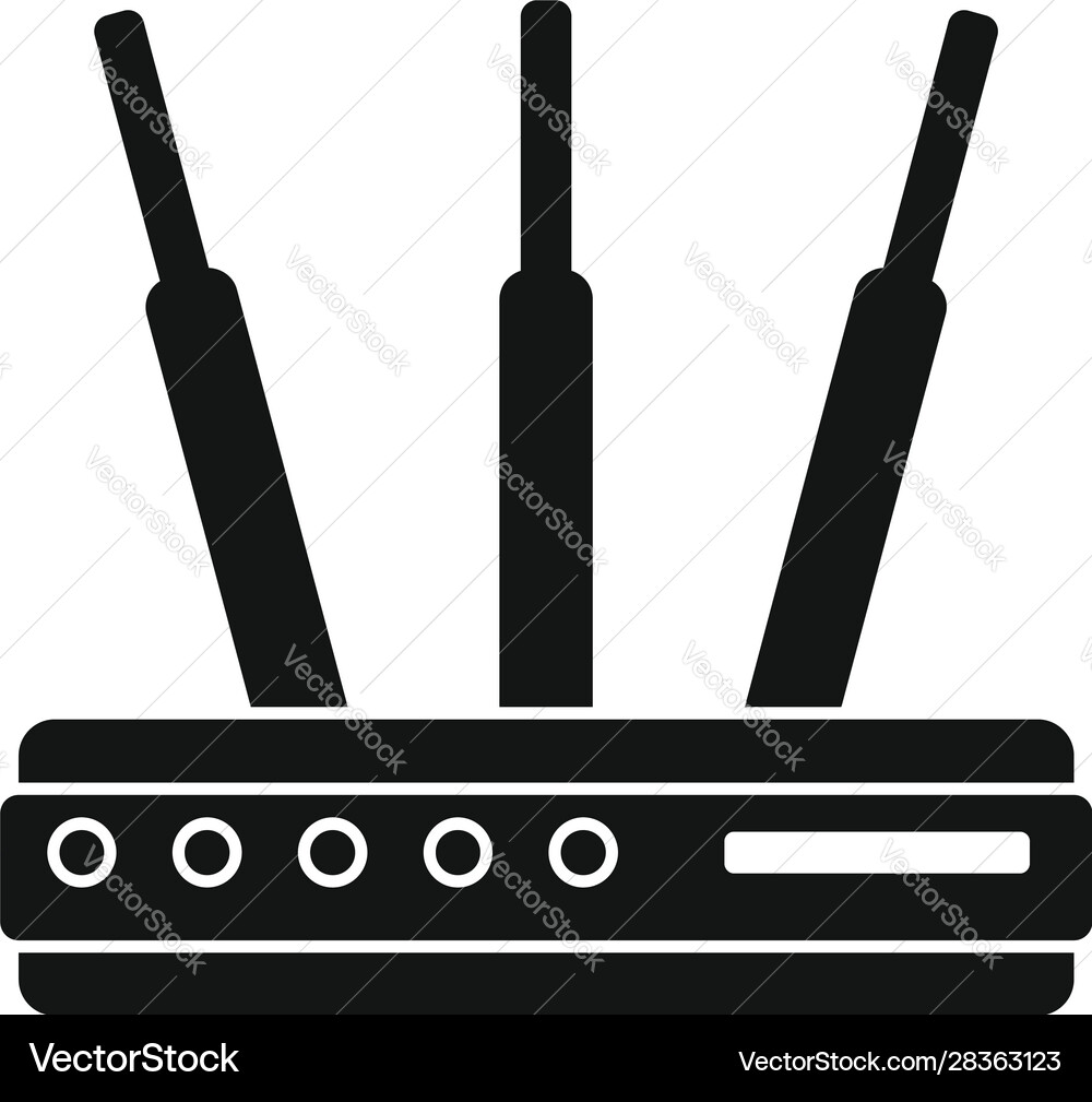 Router hub icon simple style vector image