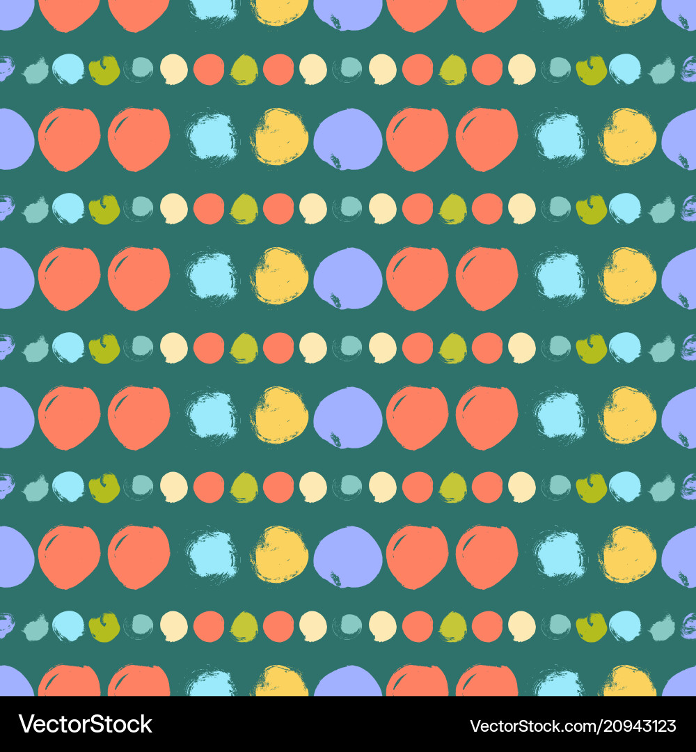 Seamless colorful pattern with circles Seamless colorful pattern with circles Vector Image