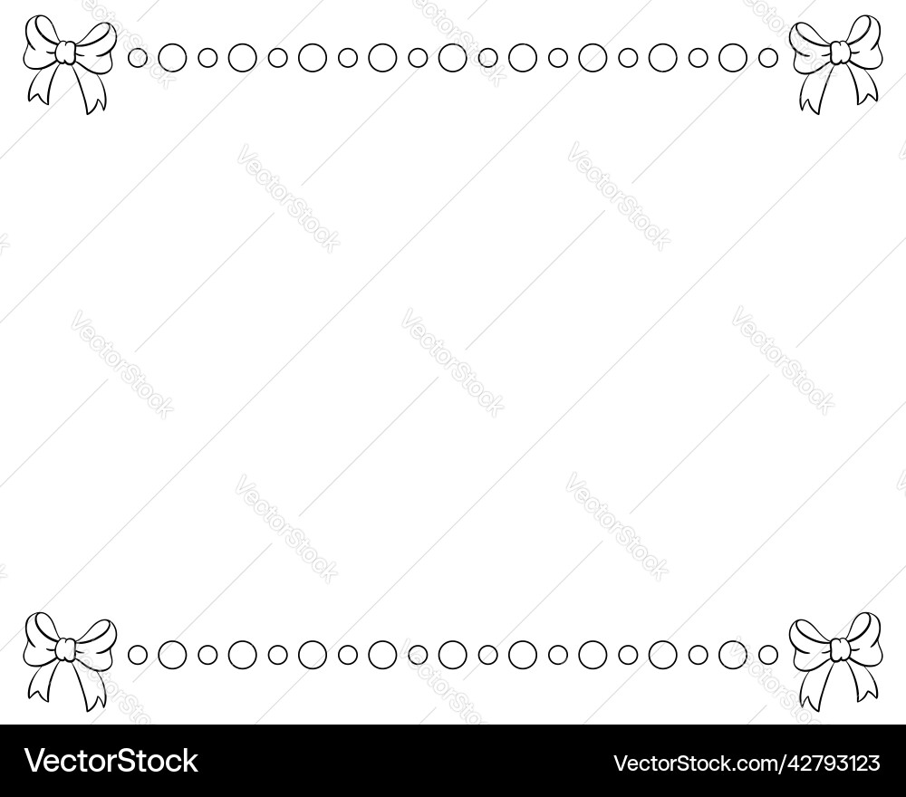 Simple frame design element for greeting card Vector Image