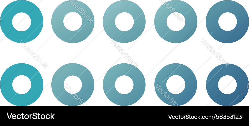 Stacked Circles - Layered Element Vector Image