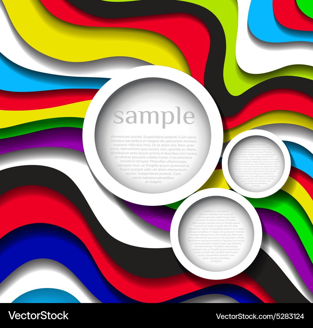 Abstract colorful lines background Vector Image
