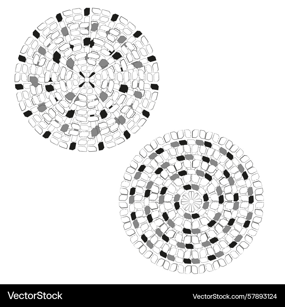 Circular interface display futuristic hud element Vector Image