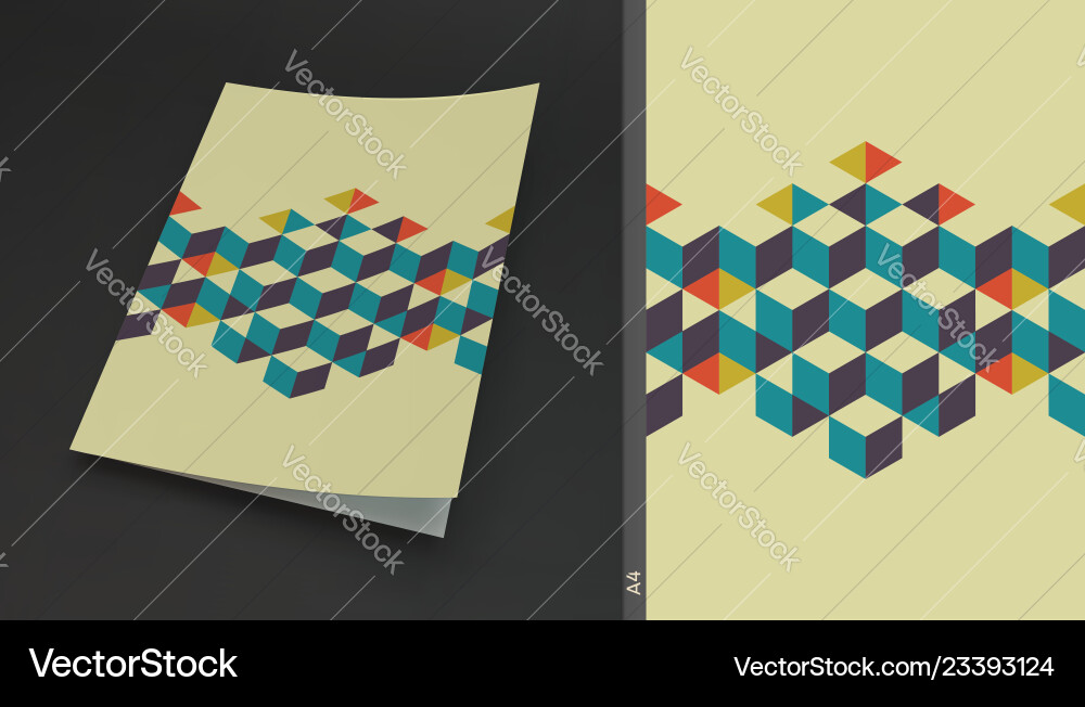 Cover Design Template Hintergrund mit Würfeln Cover Design Template Hintergrund mit Würfeln vektorbild