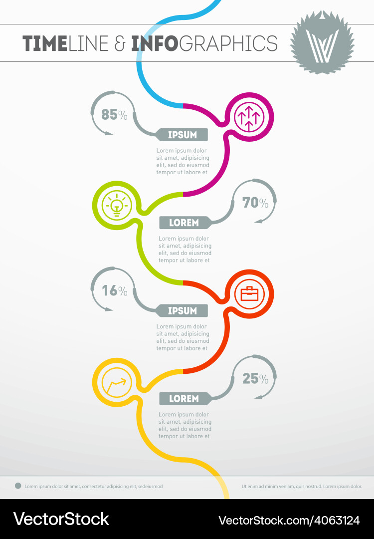 Elements for data visualization diagram vector image